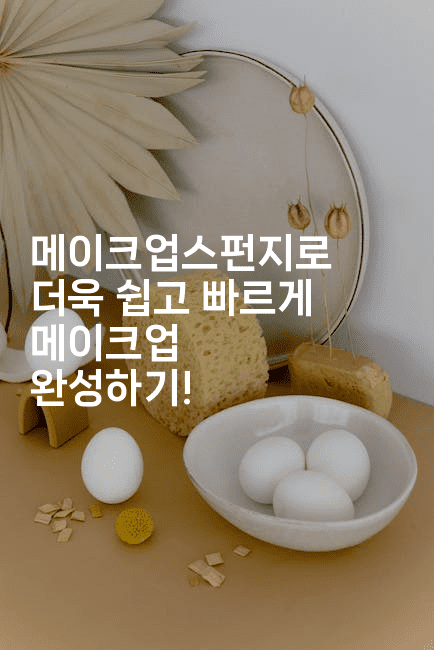 메이크업스펀지로 더욱 쉽고 빠르게 메이크업 완성하기!2-메이핑