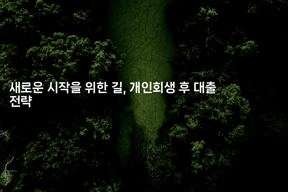 새로운 시작을 위한 길, 개인회생 후 대출 전략-메이핑