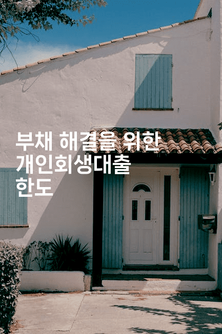 부채 해결을 위한 개인회생대출 한도-메이핑